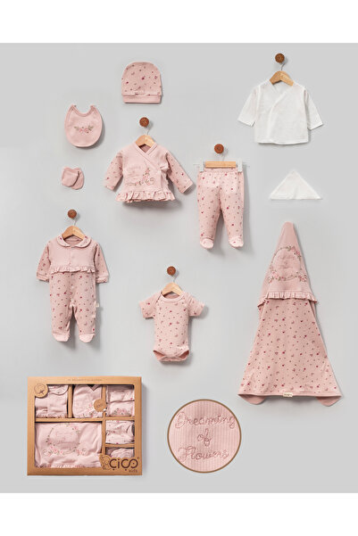 Belemir Kids طقم خروج من المستشفى مكون من 10 قطع مطبوع عليه زهور للأطفال من ع...