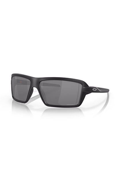 Oakley 9129 912902 63 Cables Outdoor Polarize Aynalı Dikdörtgen Mat Siyah Gün...