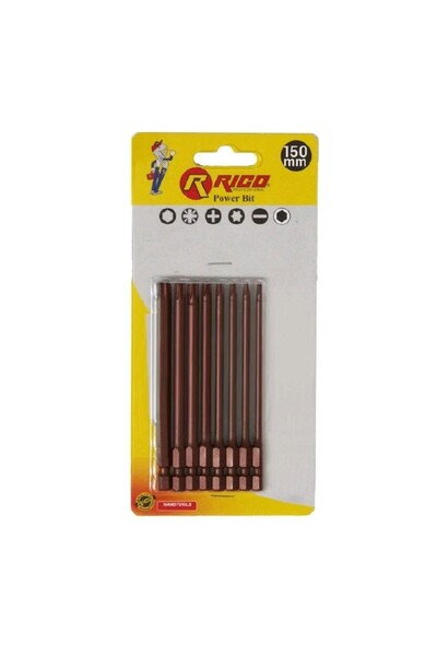 Rico 005-KK1124 Kaplamalı Torx Bits Seti 150 Mm 8 Parça