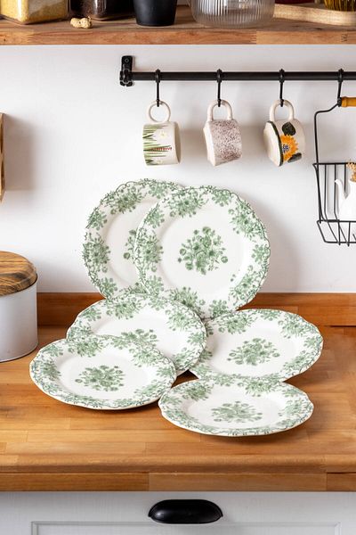 FH finehome Lierre Porcelain 6 Piece Serving Plates Set