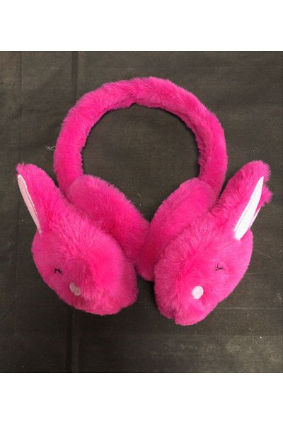 GA Mark Cute Fluffy Furry Plush Rabbit Earmuff Kids Own Production