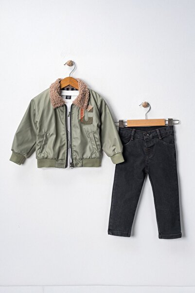 Minigimin Cicileri Πράσινο κοστούμι 3 τεμαχίων για αγόρι - My Little Piggy, C...