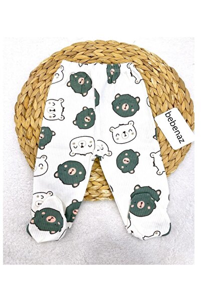 BEBENAZ Bear Head Printed Report Baby a Booty Bottom Pajamas