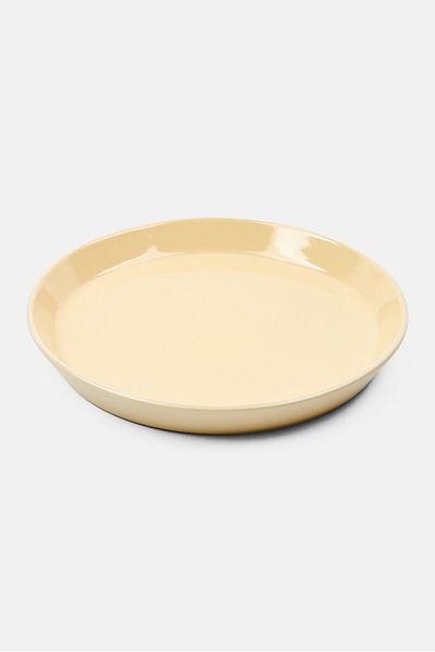 Muy Mucho Flat Serveware Plate, Beige