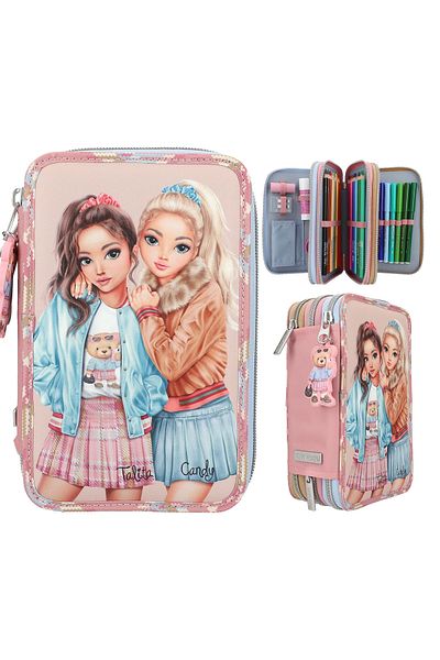 Top Model Team Teddy - 3-Tier Filled Pencil Case