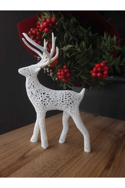 Home Large Size Christmas Deer Ornament Figure