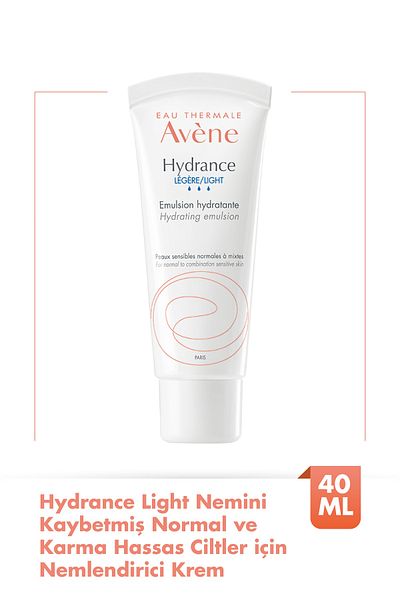 Avene Hydrance Light Moisturizing Cream for Combination and Sensitive Skin with Lost Moisture 40 ml