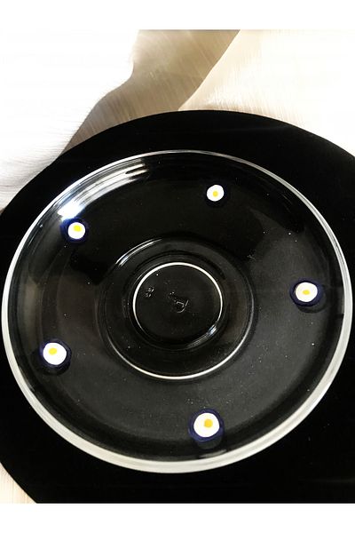 DECOSTYLE 6-Piece Evil Eye Handcrafted Tea Plate