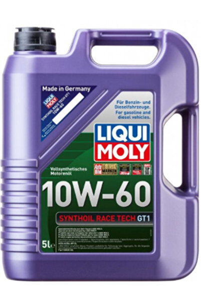 Liqui Moly Synthoil Race Tech Gt1 10w-60 Motor Yağı 5 Litre (Üretim:2026)