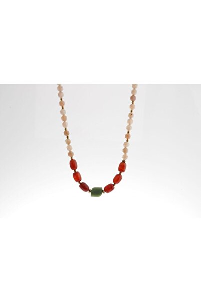 OSMANLI DOĞAL TAŞ Peru, Akik Güneş Taşı Doğal Taş Kolye