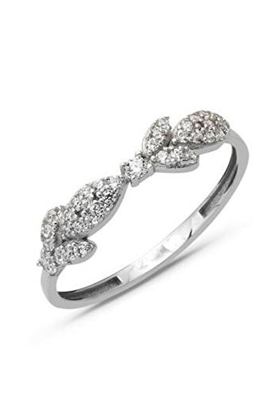 Bilezikci Lale Model Beyaz Altın Minimal Yüzük