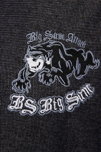 Big Sam Big Sam - 3366 Model Oversize Embroidered Rag Top T-Shirt