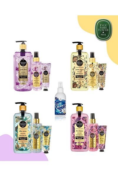 Eyüp Sabri Tuncer Eyüp Sabri̇ Tuncer Legend Parfume Jewels Series 8Shower Gel 750ml, Cream 50ml, Body Splash 250ml)