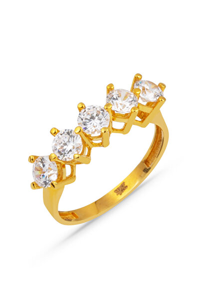 Bilezikci 5 Taş 22 Ayar Altın Yüzük