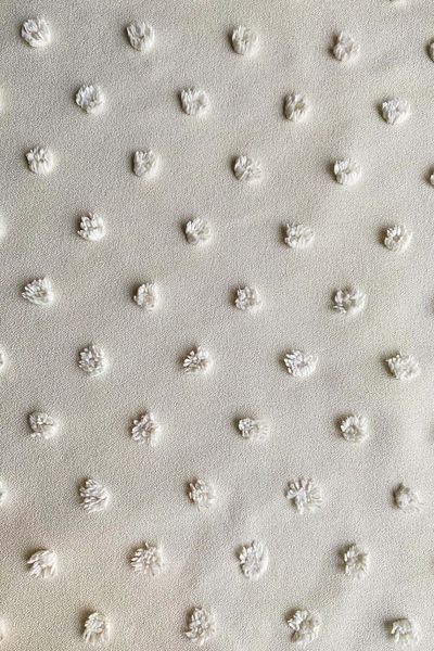 bufidik Linen Textured Polka Dot Patterned Throw Pillow Cover - Double 35X50