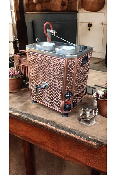 Copper Atelier 1St Class Copper Electric Tea Boiler - 2 Teapot, 25 Lt Capacity