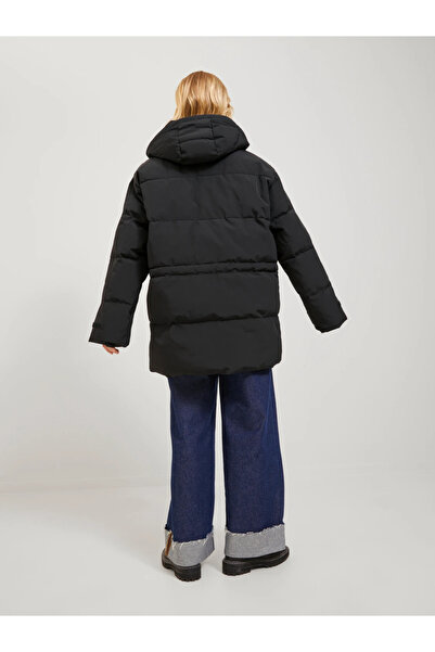 Jack & Jones Jack&jones Hooded Relaxed Cut Black Women's Parka12236481