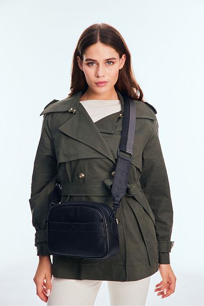 U.S. Polo Assn. Geantă Messenger de damă neagră - Us24544