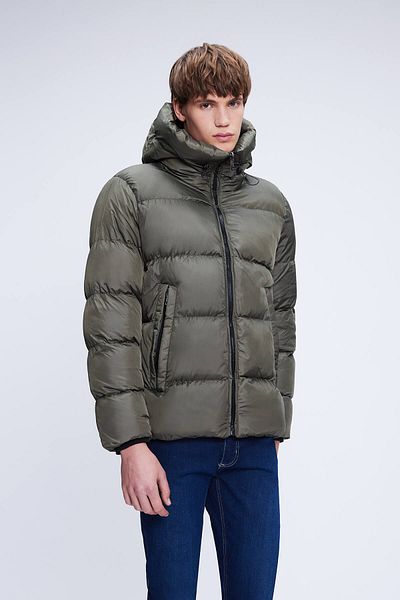 Hatemoğlu Παλτό με κουκούλα με κουκούλα Khaki Dynamic Fit Judge
