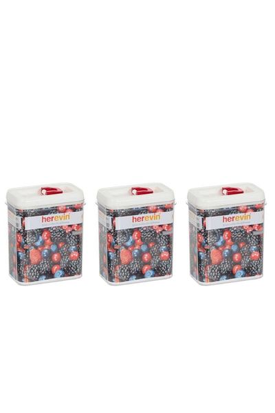 Herevin Triple 1.8 Lt Plastic Storage Container White