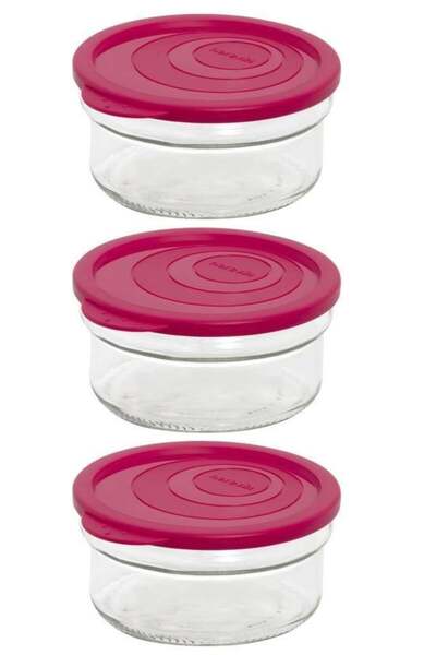 Herevin Üçlü 410 Cc Pembe Saklama Kabı