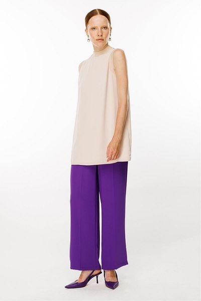 Ghisa Sleeveless Chiffon Tunic