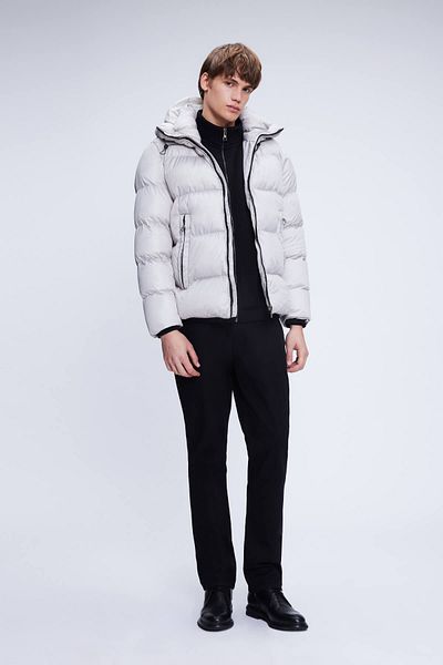 Hatemoğlu Παλτό με κουκούλα Stone Dynamic Fit Judge Collar