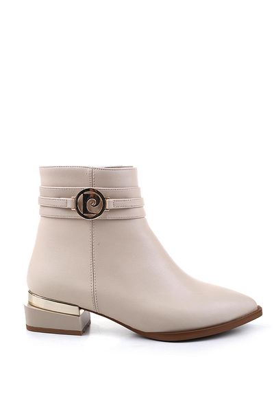 Pierre Cardin 54007 Women's Square Heeled Zipper Boots
