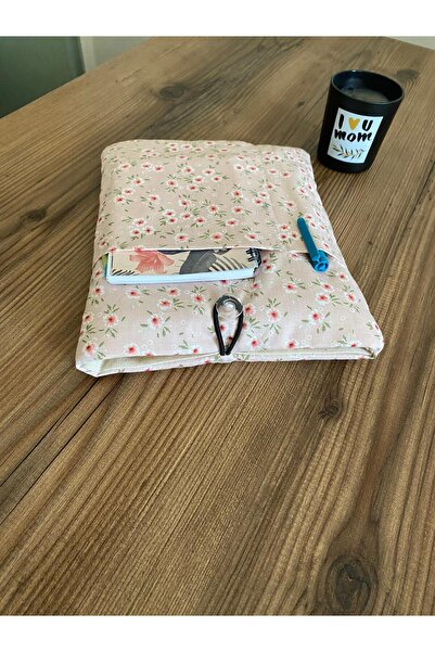 Handmade El yapımı Tablet kılıfı, Çanta, Kitap kılıfı, çok amaçlı kılıf, Pembe kitap kılıfı