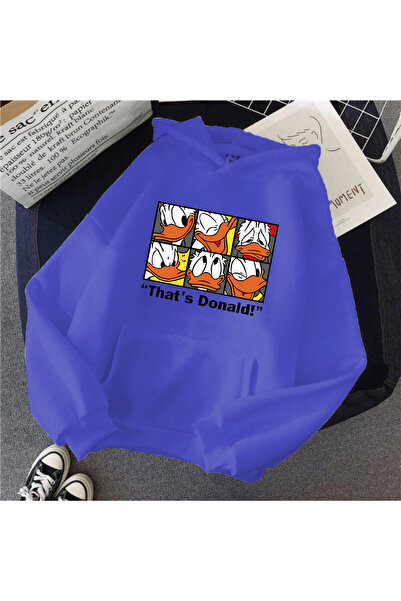 by joker Unisex Λευκό φούτερ Donald με στάμπα