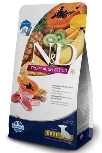 N&D ND Tropical Selection Kuzu Etli ve Tropikal Meyveli Mini Irk Yavru Köpek Maması 1,5kg