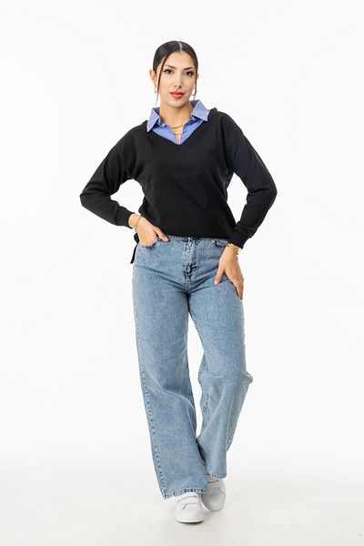 TUĞBA ERGÜL 6033 Shirt Collar Tunic