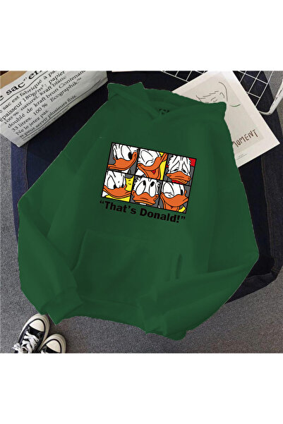 by joker Unisex Λευκό φούτερ Donald με στάμπα