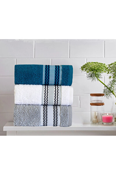 Lucy and Home 3 Πακέτα Ζακάρ Χέρι, Πετσέτα Προσώπου 40x60cm