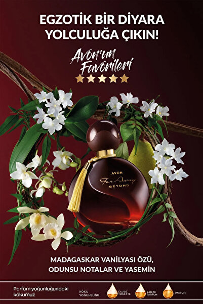 AVON Far Away Beyond Kadın Parfüm Edp 50 Ml. Eski Şişe