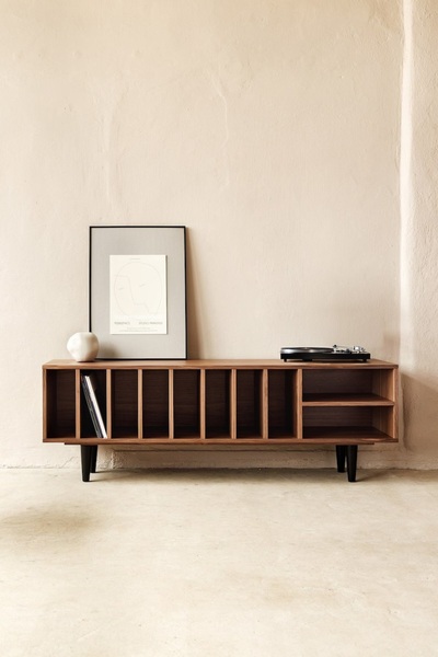 Wildwood atolye Vintage Scandinavian model bookcase & console