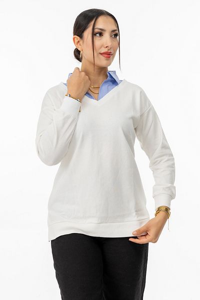 TUĞBA ERGÜL High Ergül 6033 Shirt Collar Tunic