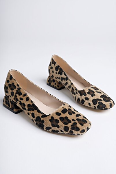 MUGGO Lilith Square Toe Short Heeled Women's Casual Shoes