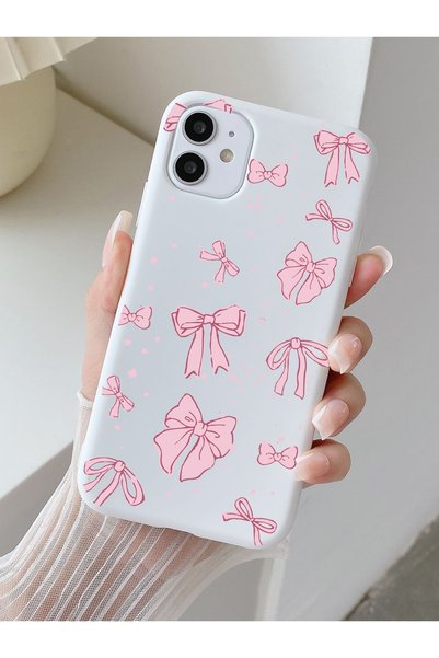 enfein iPhone 11 Compatible Case Ribbons Pattern Design Full Compatible Launch Back Cover