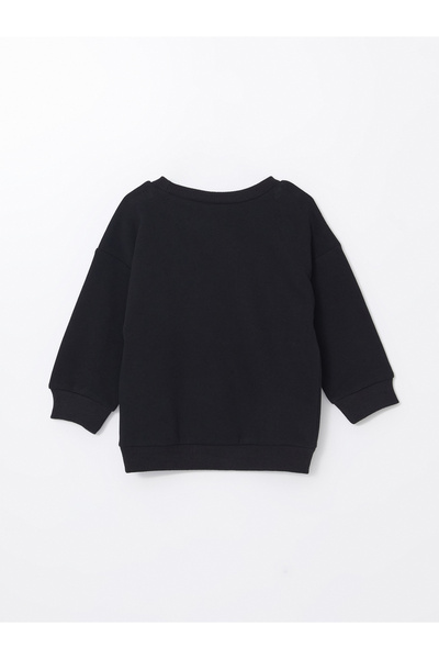 LC Waikiki Crew Neck Printed Baby Boy Sweatshirt and Sweatpants Set of 2