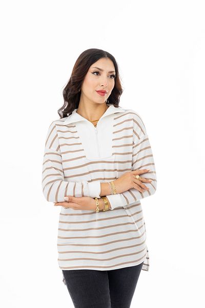 TUĞBA ERGÜL Yüksel Ergül 5895 Two Thread Trucker Tunic