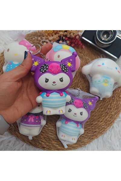 Özeniş Kuromi ve arkadaşları squshi anahtarlık