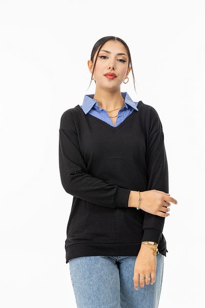 TUĞBA ERGÜL 6033 Shirt Collar Tunic