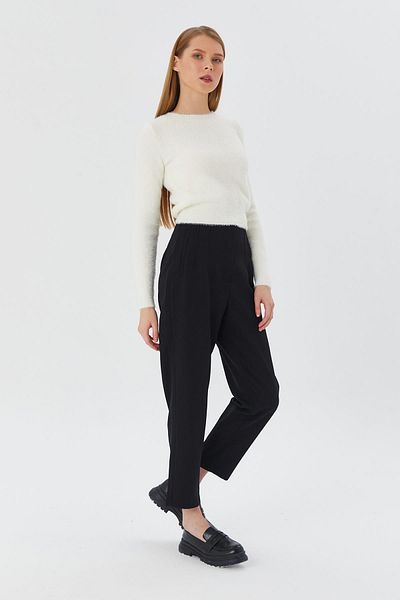 Shopping Shop Pantaloni negri cu buzunare la picioare