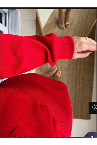 SEVA TEKSTİL KIRMIZI TRİKO ETEKLİ TAKIM POLO YAKA GOLD DÜĞMELİ