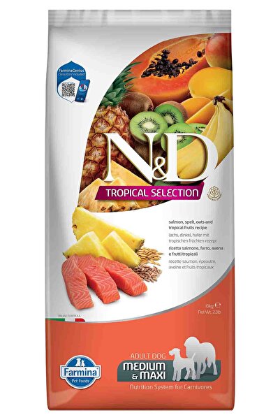 N&D ND Tropical Selection Somonlu ve Tropikal Meyveli Orta ve Büyük Irk Yetişkin Köpek Maması 10kg