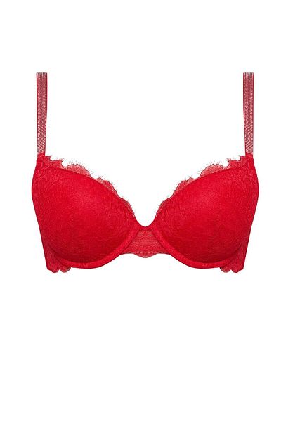 DeFacto Fall in Love Neujahrs-Themen-Spitzenfüllung, rote Bra D6408AX24WN