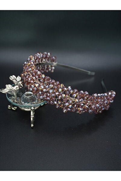 gelinmz Πολύχρωμο και λευκό κρύσταλλο νυφικό στέμμα - κομψό και κομψό σχέδιο