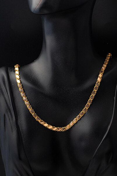 Bilezikci Halep Pullu 14 Ayar Altın Zincir - 55 cm