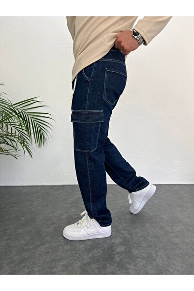 Fashion'Ss Kargo cep baggy pantolon